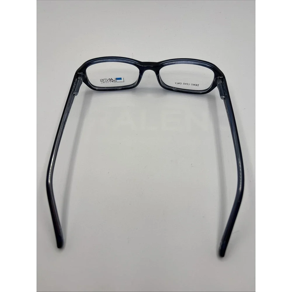 New Lantis Optical L8006 Navy Blue 45-15-128 Navy Crystal Eyeglasses Frame #010